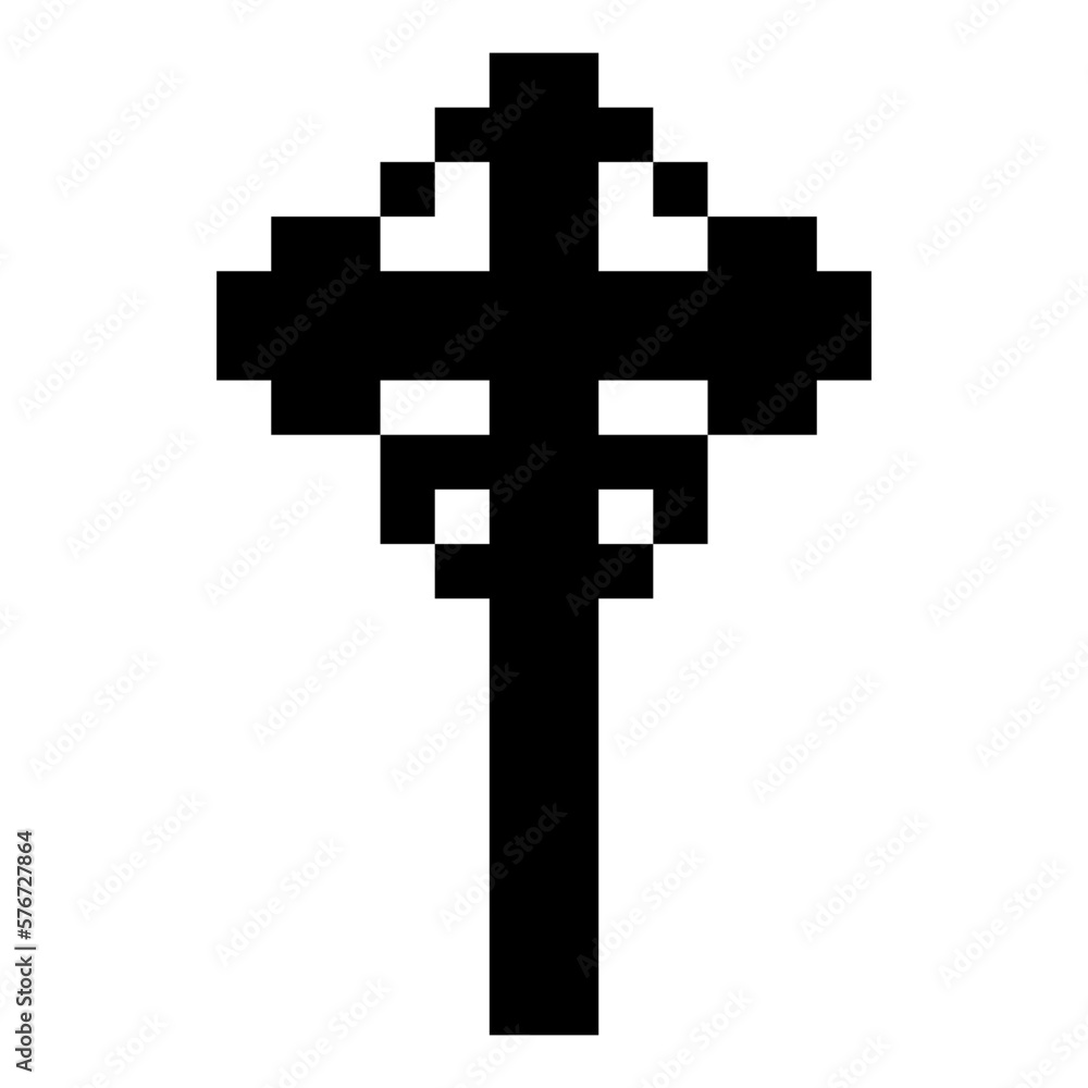 Obraz premium pixel holy cross 