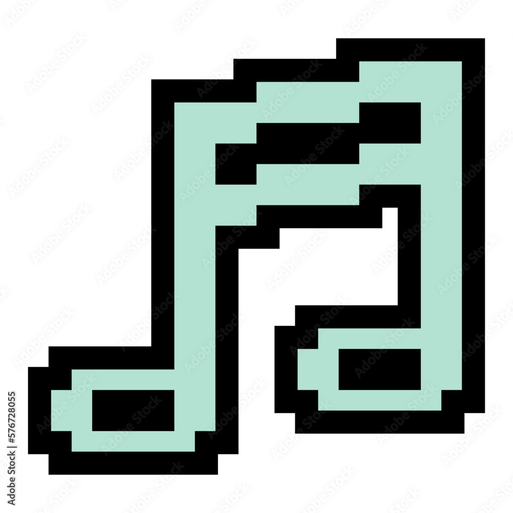 Fototapeta premium pixel music note 