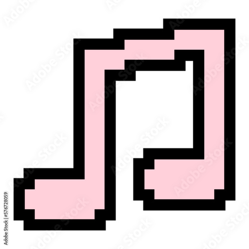 pixel music note
