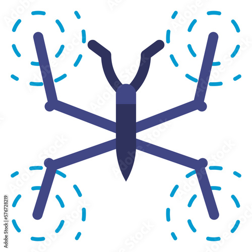 water strider bug flat icon