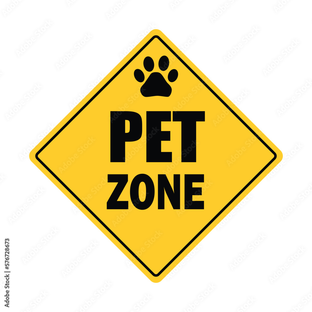 pet zone dog cat paw sign pet zone dog cat paw sign