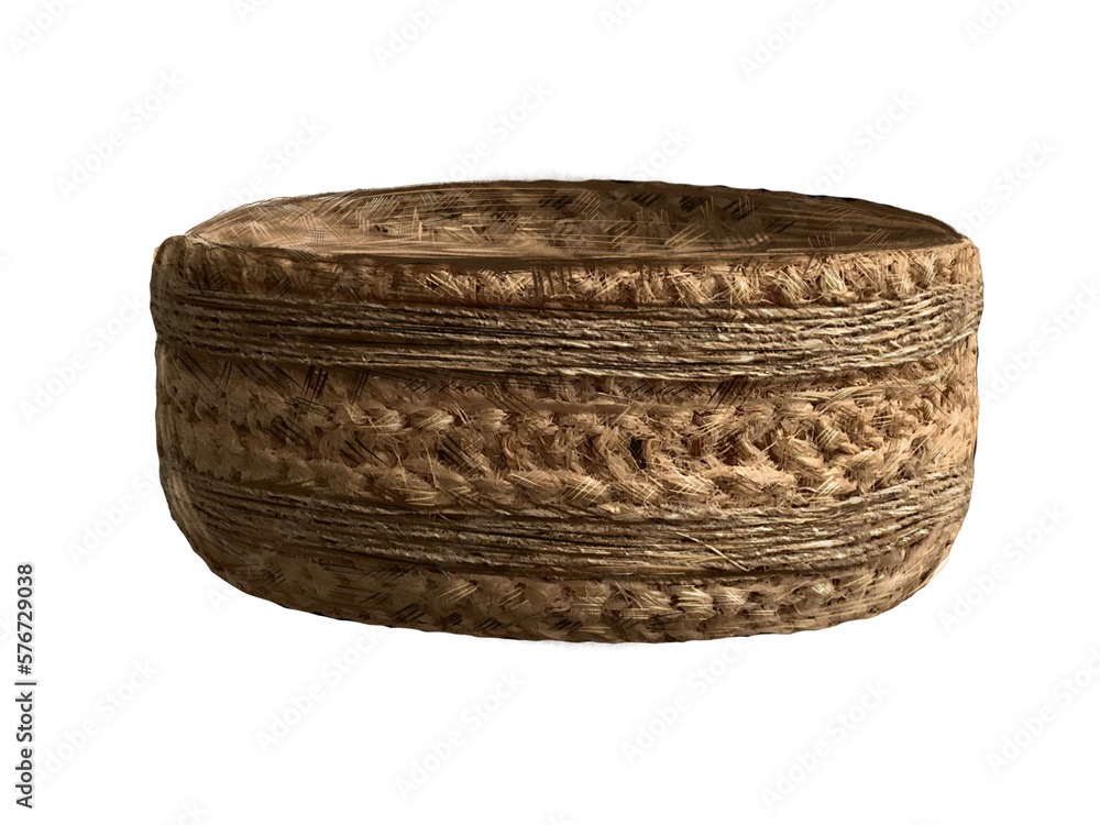 wicker jute basket illustration wicker jute basket illustration