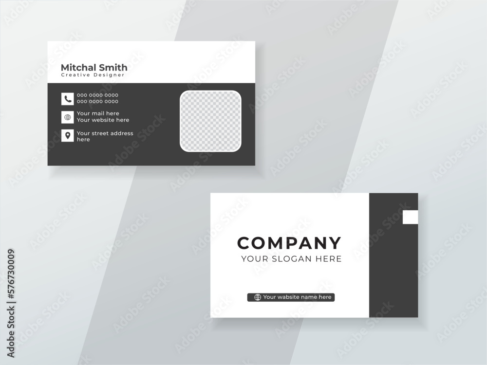 creative unique modern business card design template creative unique modern business card design template