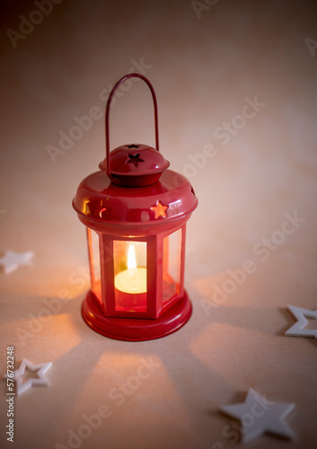 Red lantern lamp Ramadan and Eid Mubarak image