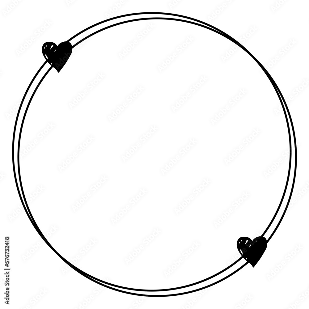 heart circle border frame
heart circle border frame