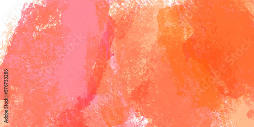 Abstract streaks of watercolor paint in red pastel tones on transparent background. Watercolor backdrop or overlay illustration. PNG element for your creativity.