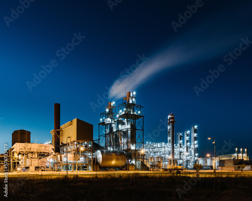 Leinwand Poster Biodiesel refinery