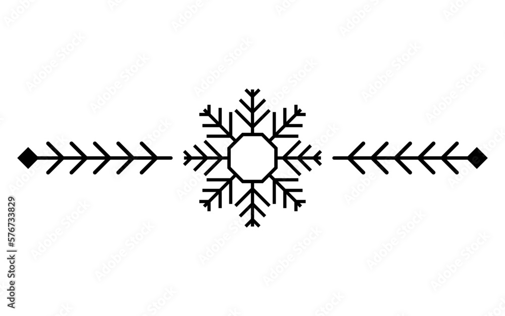 art snowflake divider
