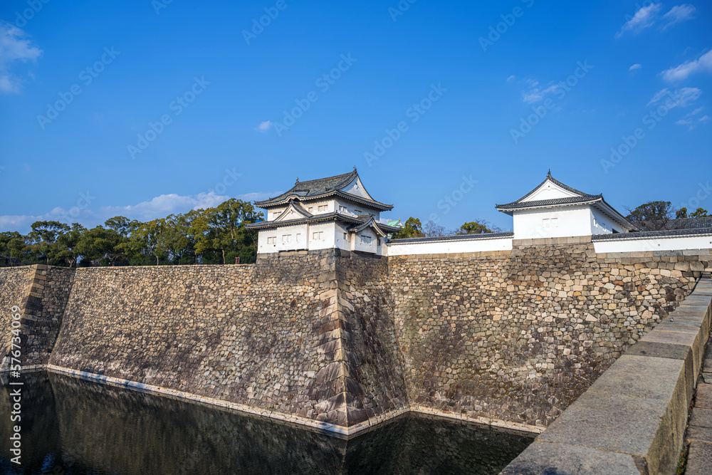 大阪城 千貫櫓と多聞櫓の風景