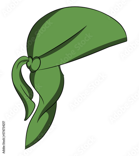 Green Durag Style Gangster Hip hop Head Wear