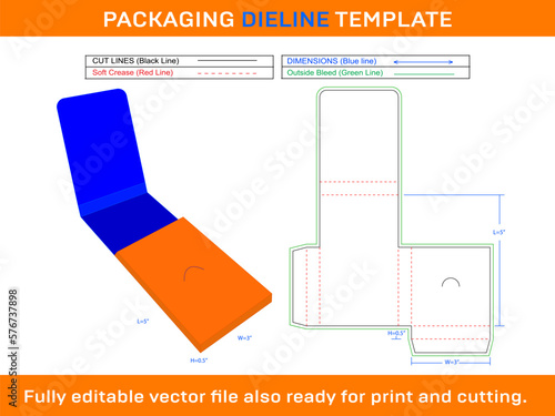 Card Holder Envelope Dieline Template 