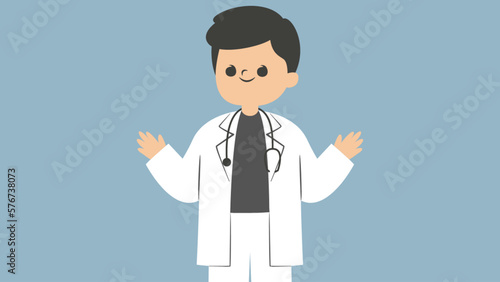 Young doctor with stethoscope