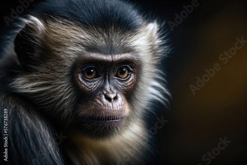 Artist Captures the Mischievous Charm of Monkeys in Lovely Portraits. Generative AI © Ян Заболотний