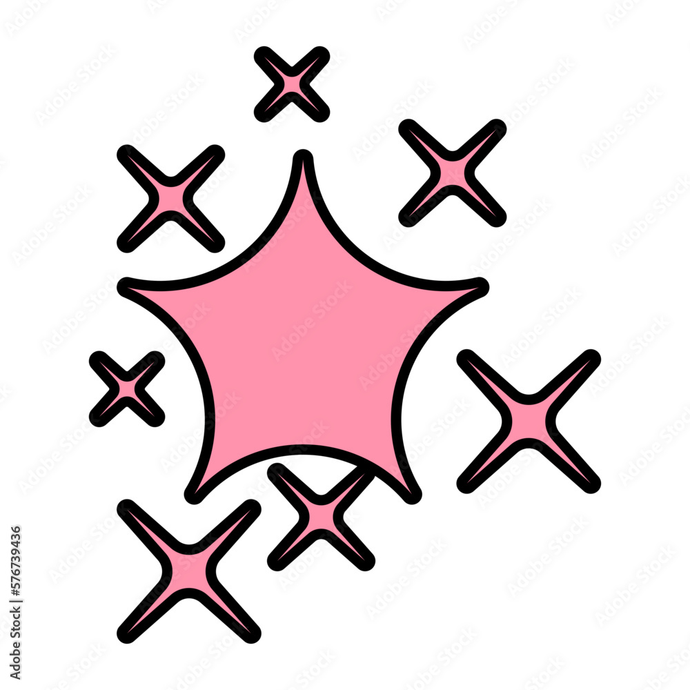 Obraz premium stars glitter sticker