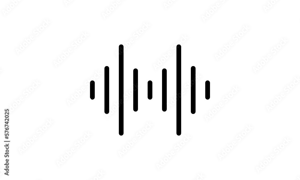 audio wave vector icon outline style black and white background, Music industry icon, podcast icon audio wave vector icon outline style black and white background, Music industry icon, podcast icon