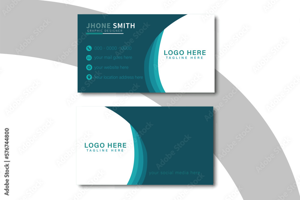 modern design template Double-sided creative business card template. Portrait and landscape. Vector illustration modern design template Double-sided creative business card template. Portrait and landscape. Vector illustration