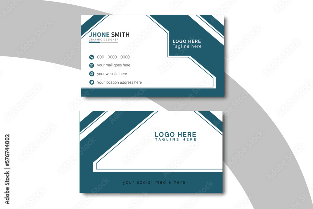 Creative and clean modern business card template. Creative and clean modern business card template.