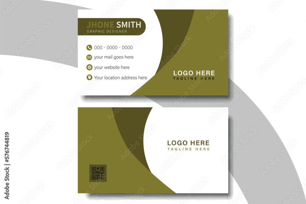 Modern card with. Vector business card template. Visiting card for business and personal use. illustration design Modern card with. Vector business card template. Visiting card for business and personal use. illustration design