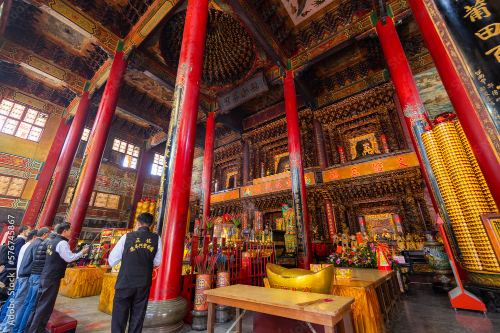 Luermen Tianhou Gong Mazu Temple in Tainan of Taiwan