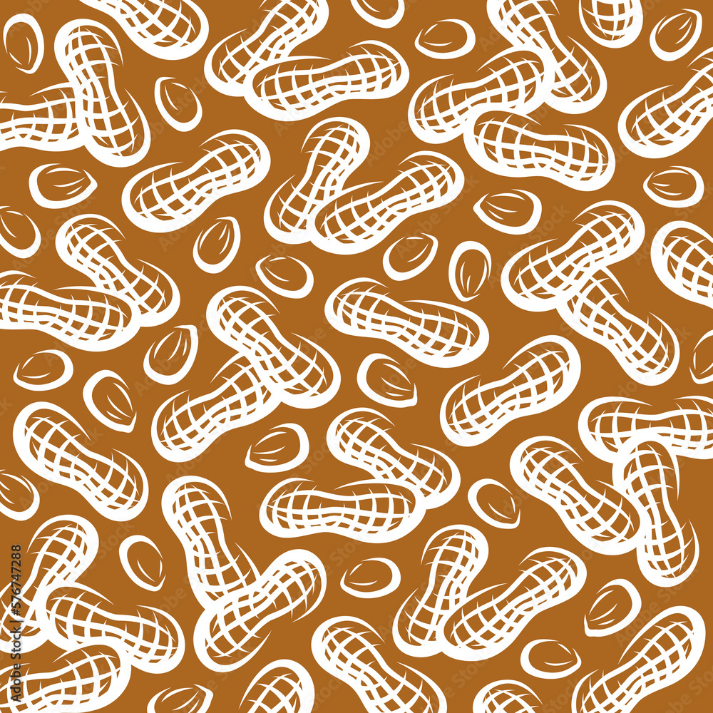 Peanuts background set. Collection icon peanuts. Vector Peanuts background set. Collection icon peanuts. Vector