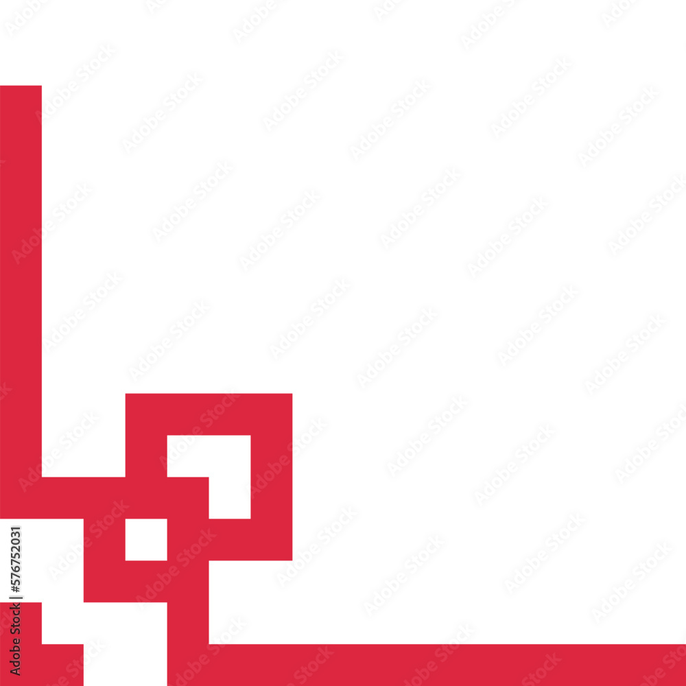 Obraz premium Corner Line Lunar Pattern 