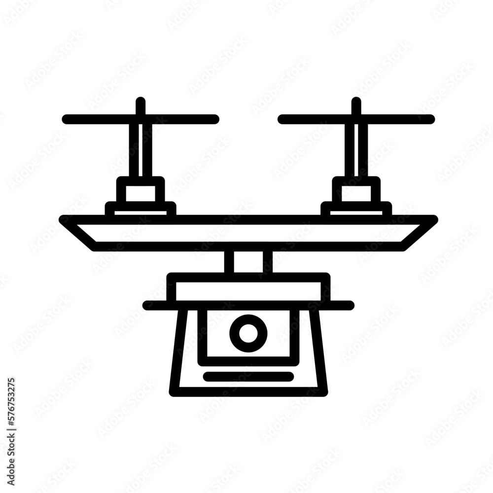 Fototapeta premium Camera Drone Icon Design