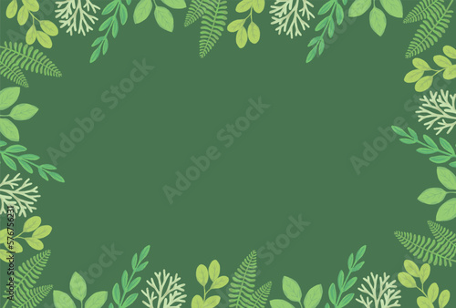 植物のフレーム背景素材