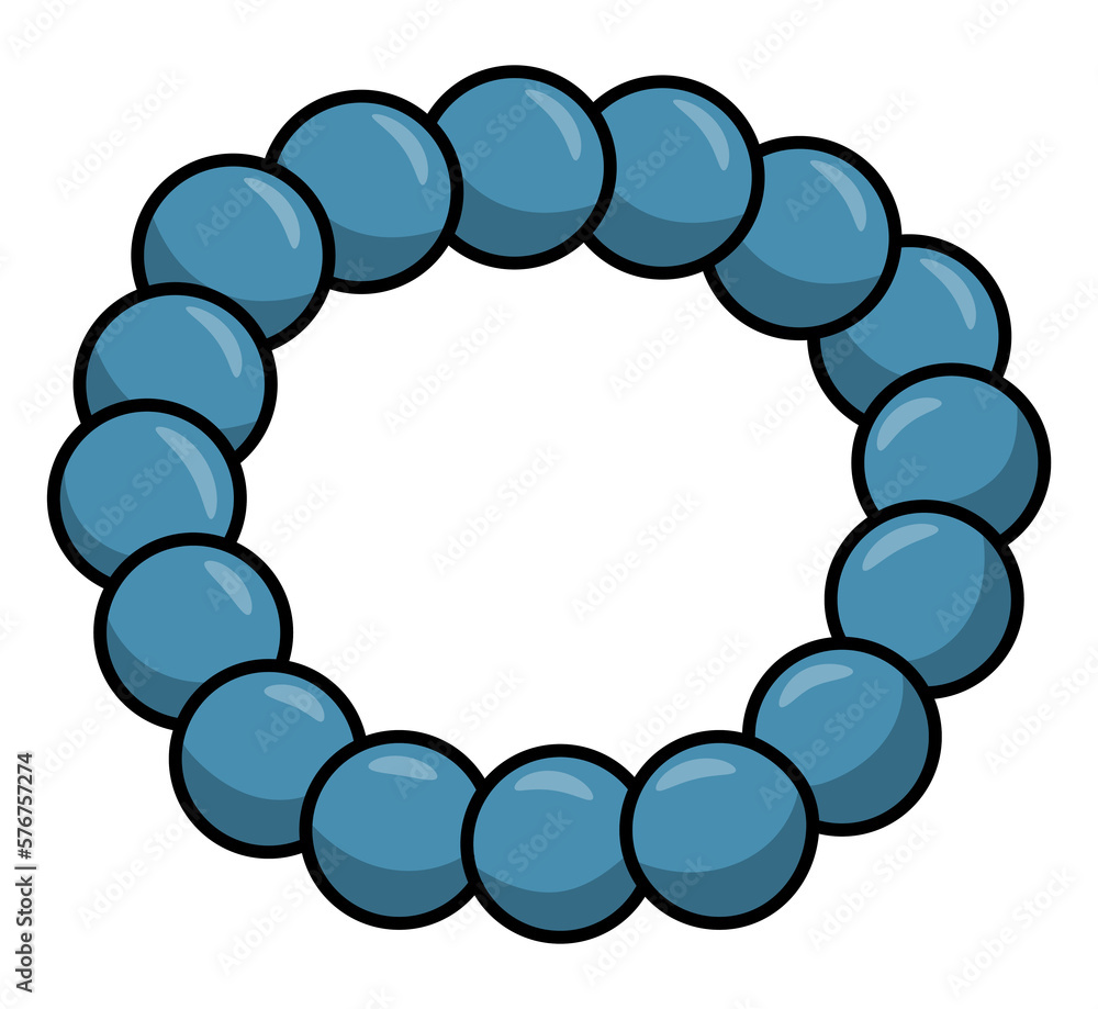 Obraz premium Blue Necklace Shiny Accessory