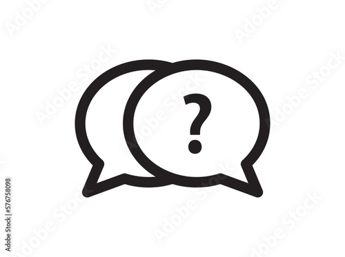 help and ask icon with question mark icon