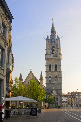  Belfort tower in Old Town of Ghent  Belgium