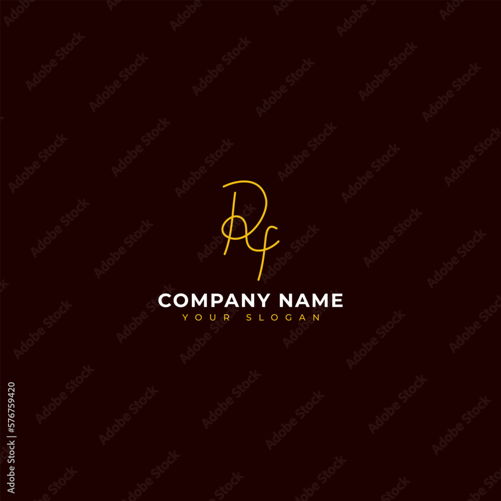 Rf Initial signature logo vector design Rf Initial signature logo vector design