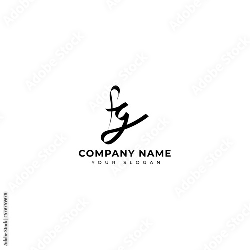 Fg Initial signature logo vector design