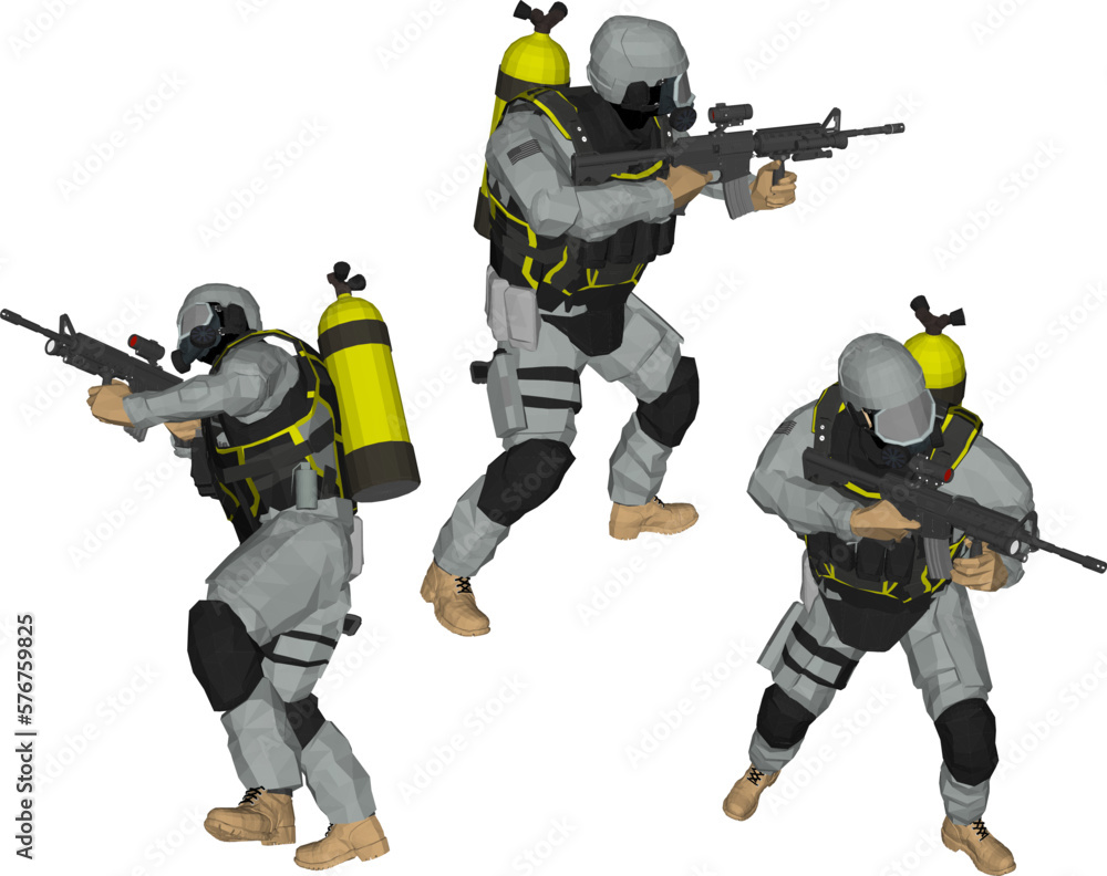 Sketch vector illustration of us army carrying guns airsoftgun Sketch vector illustration of us army carrying guns airsoftgun