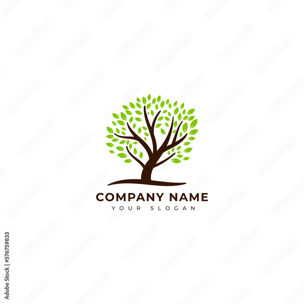Obraz premium Nature logo vector design template