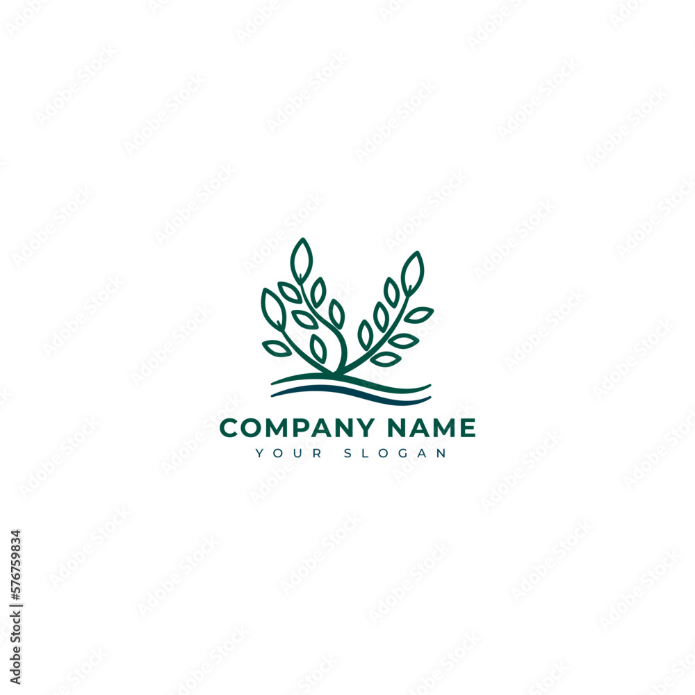 Nature logo vector design template