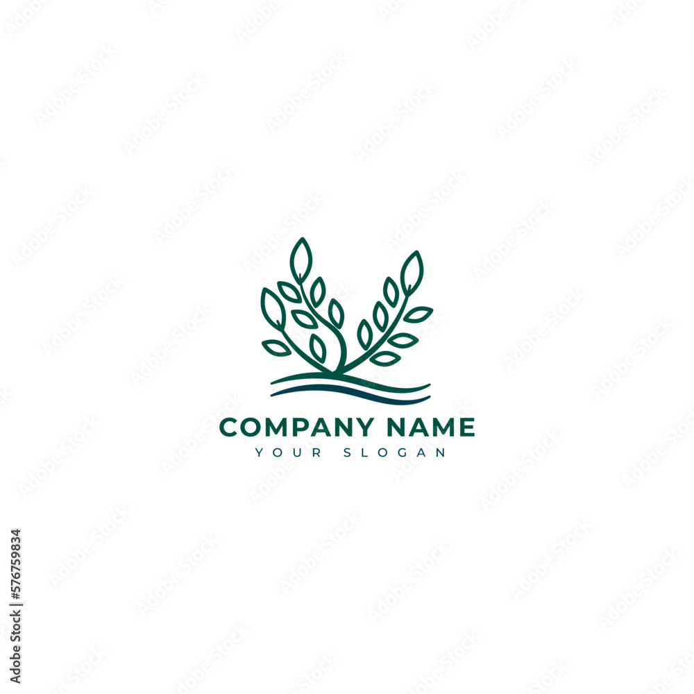 Nature logo vector design template Nature logo vector design template