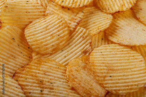 Lots of potato chips, texture