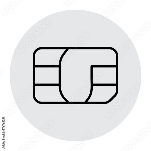 Sim card icon. Line, glyph and filled outline colorful version, mobile telephone card outline. mobile sim chip. Communications symbol logo illustration in white grey and black color. photo