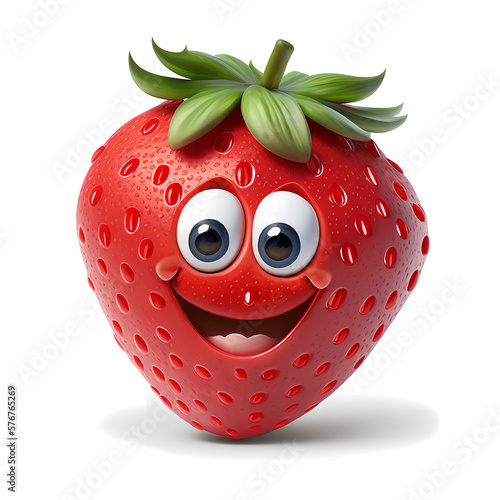 Strawberry Character. Generative AI