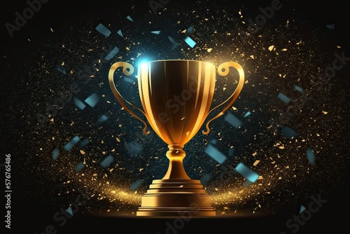 Champion Golden Trophy with...