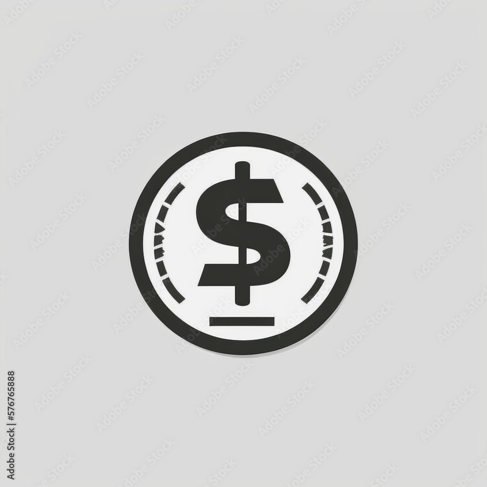 dollar sign icon made with generative AI dollar sign icon made with generative AI