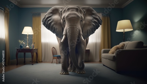 Elephant in the Room. Metaphor. Generative AI.