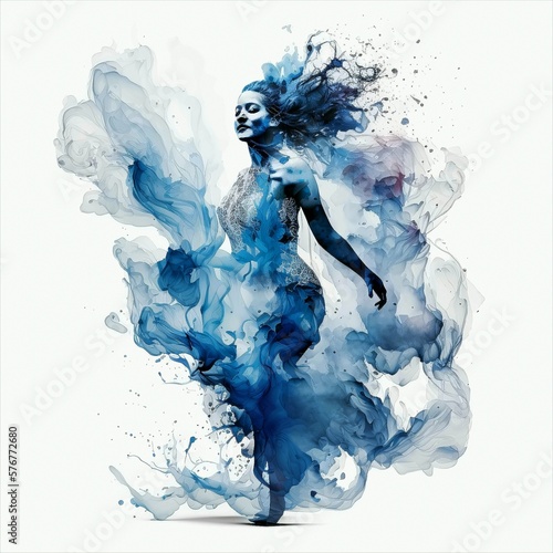 Dancer abstract art.