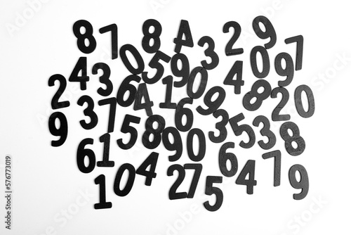Digital background with numbers. Texture of random numbers figures. Economic Collapse or default concept.