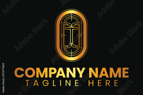 T Letter, Ornament T, Luxury Logo, Crypto Logo, Mosaic Style Logo, Colorful Logo, Vector, Minimal, Letter T, Template, T, OT Monogram, Modern, Brand, Logotype, Business, Company, Branding,