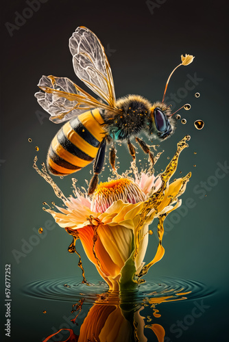Leinwand Poster Bee Landing on Flower
World Bee Day Saturday20 May 2023