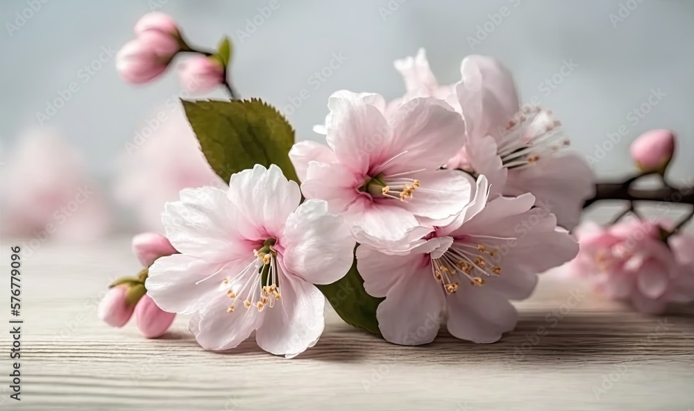 Fototapeta premium Flowers Spring Theme. Generative AI.