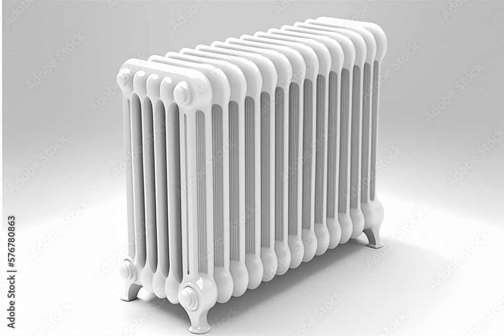 Contemporary Radiator on a White Background Contemporary Radiator on a White Background
