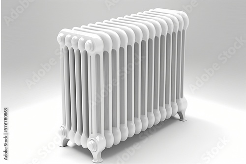 Wallpaper Mural Contemporary Radiator on a White Background Torontodigital.ca