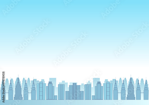Building Background. City building. Skyscraper. Cityscape. Urban landscape. Metropolis City. Vector Illustration Isolated on White Background.  © BillionsPhoto